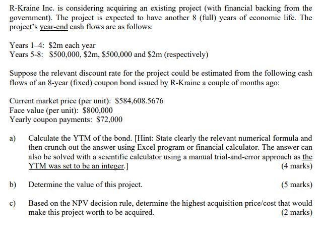 equation) is provided. Correct answer without calculations support will only receive a
