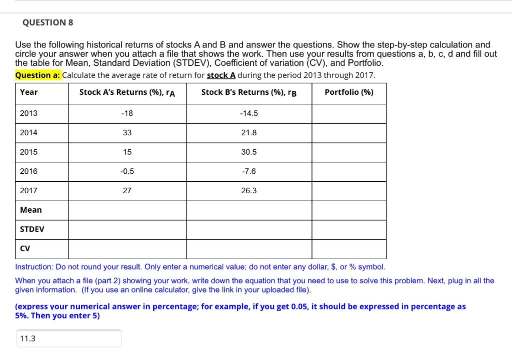 13 Refer to the previous question and answer the following question: Question