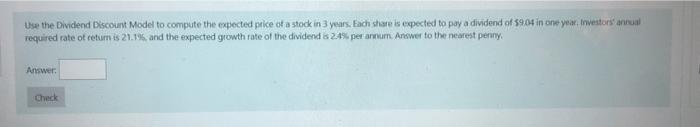 por share. Computebill's realized rate of return for the year? Answer as