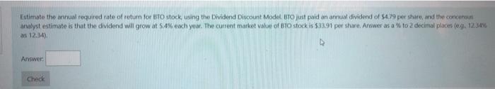 the dividend for ELO stock The firm is expected to pay an