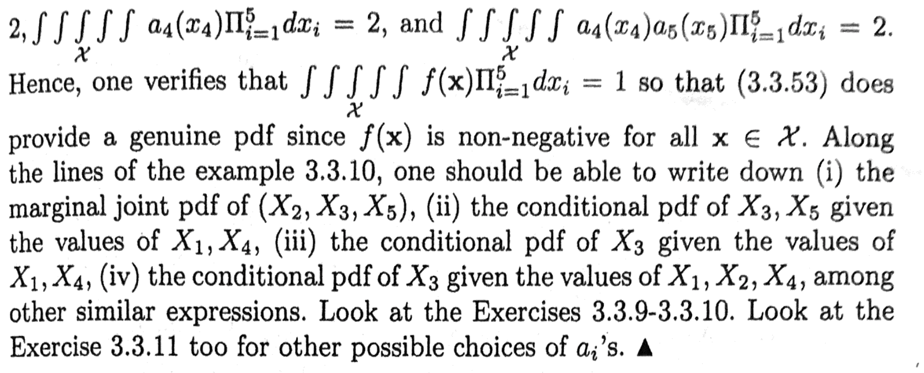 + X3 + X4 +X6)2]. Example 3.3.11 Let us denote Xi =