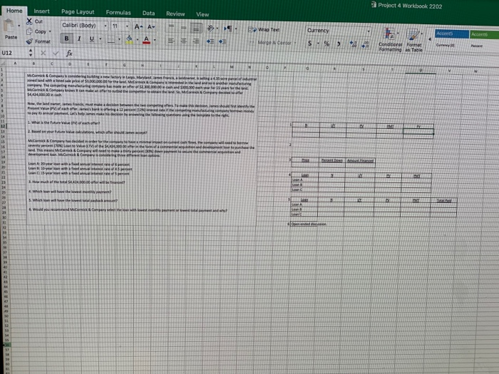 Table Format U12 XFx M 4 o R U 5 D MC