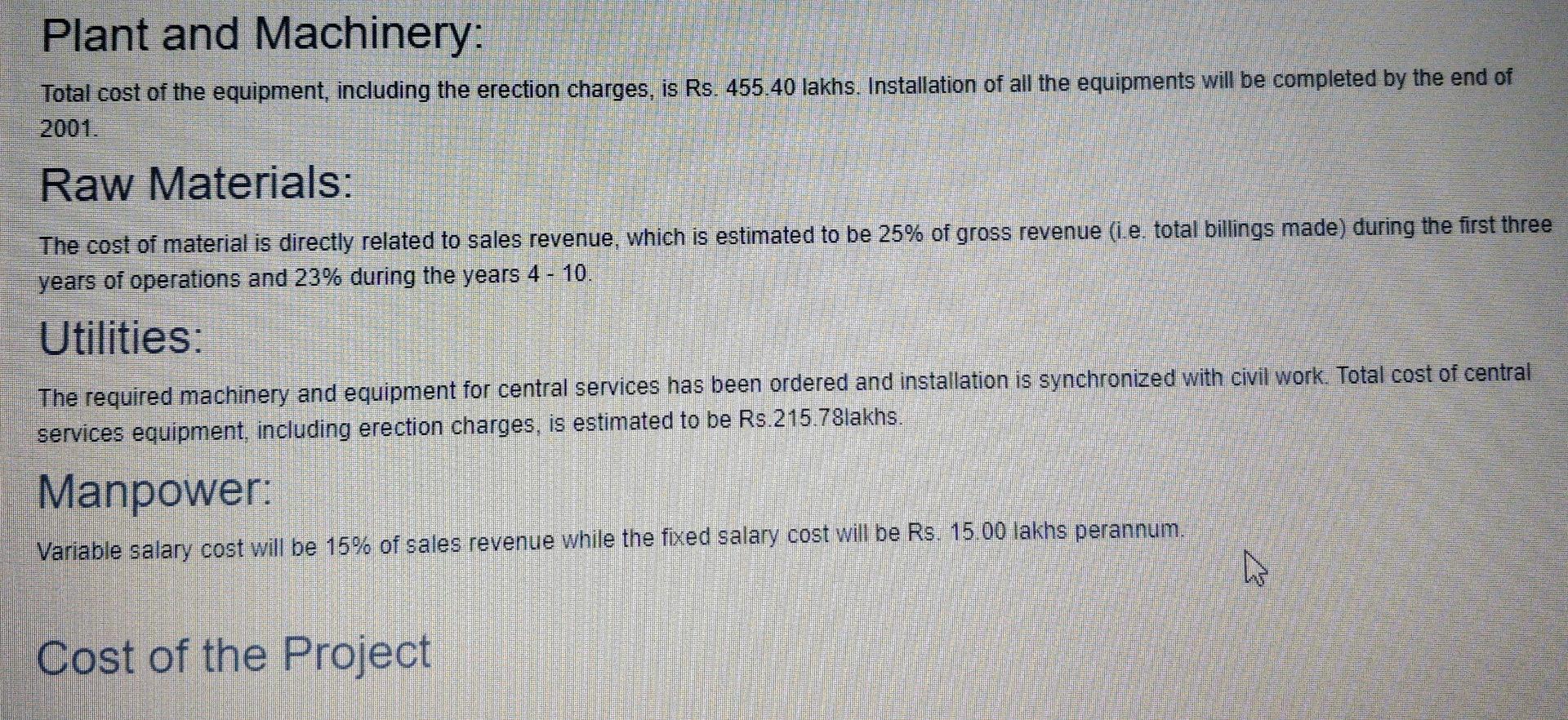 Determine the PAT of the project as a banker will you finance