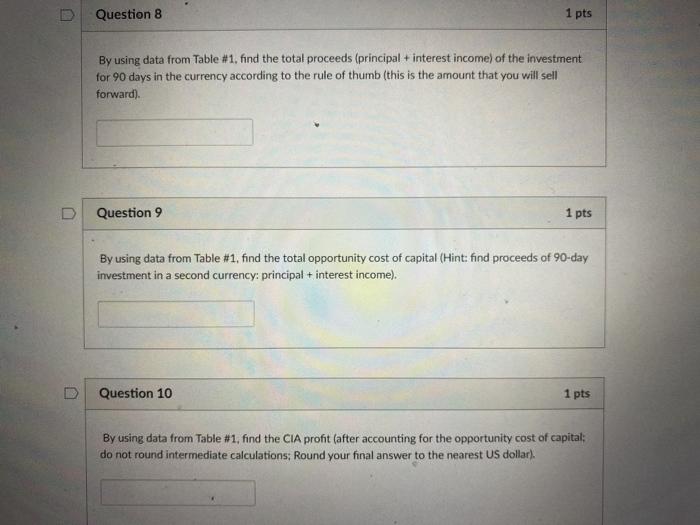 4% Spot rate Ps19.6512/$ 90-day Forward Rate Ps19.2131/$ Investment for 90 days