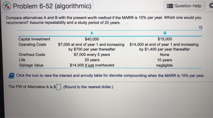  Solve for A and B, Engineering Economy please solve it right!