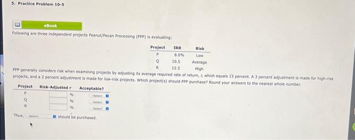 ore three indegendent projects Peanut/Pecan Processing (PPP) is evaluating: PeP generally considers