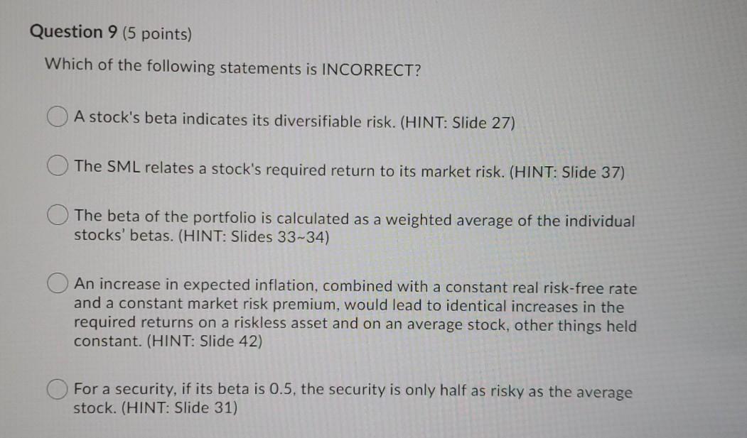 rate of the return of Stock A obtained from the security market