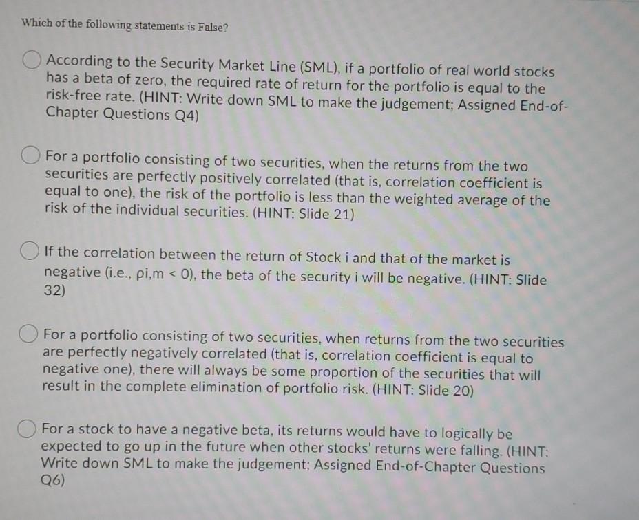 Slides 39-40) fairly priced. overvalued undervalued Question 9 (5 points) Which of