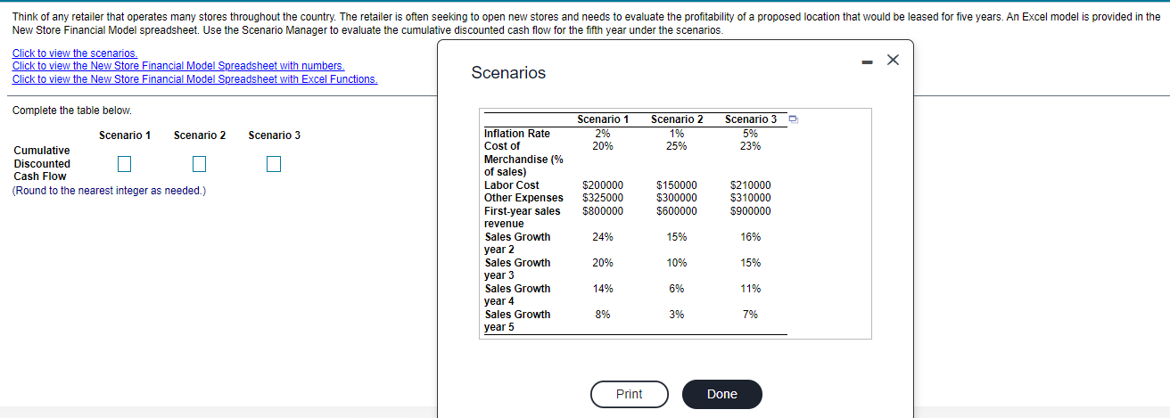 Please show how you get answer using Excel ! provided in the