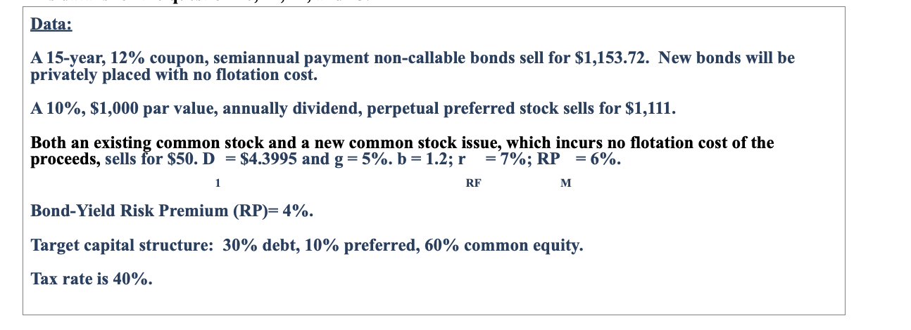 PRACTICE QUESTIONS. PLEASE SHOW ALL WORK. USE DATA BELOW FOR 22-23 22.