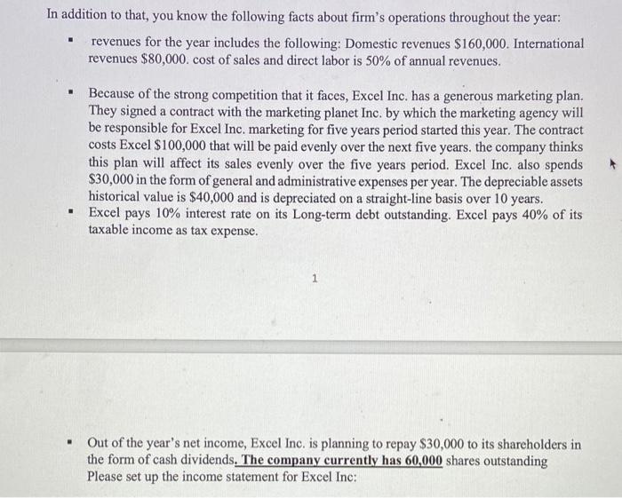 Sep 20h) following is the balance sheet for Excel Inc. for the