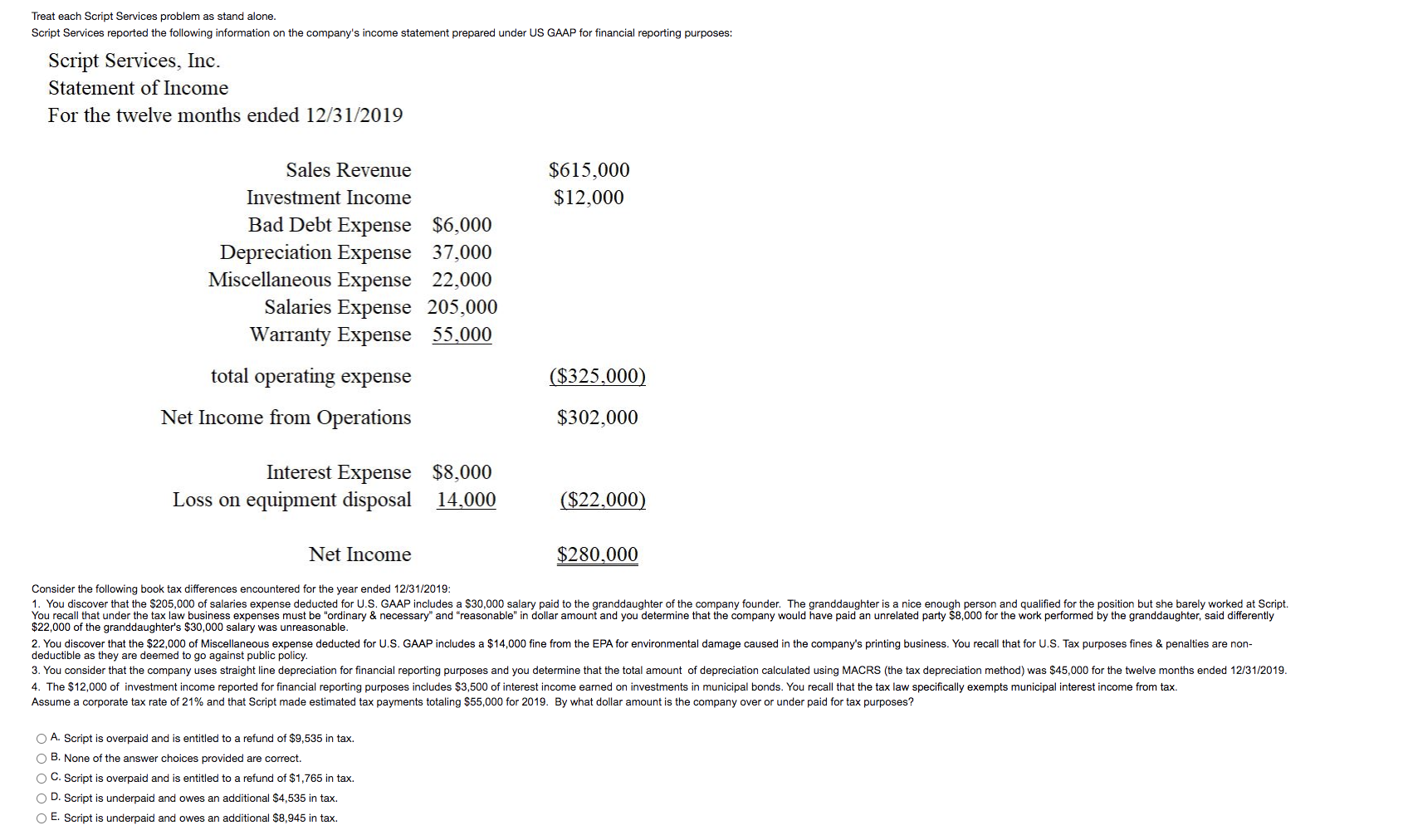 Treat each Script Services problem as stand alone. Script Services reported