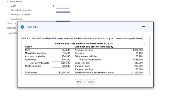 pro forma balance sheet for December 31, 2016. The frm expects 2016
