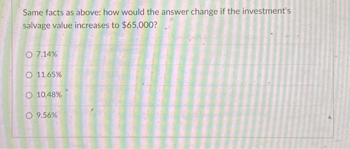\\( \\$ 35,000 \\). The performance of the project over the five-year