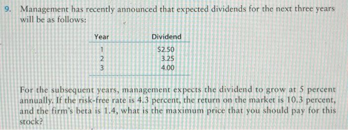 of Chapter 5 in your textbook. Answer the following questions: 1. Compute