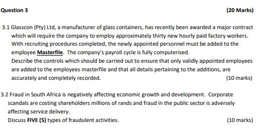 for TWO (2) different activity levels i.e. 20 000 and 25 000