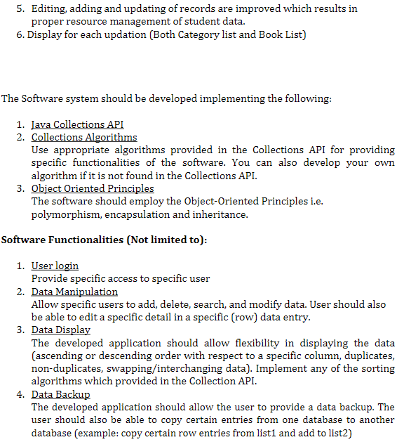 management system to reduce human intervention. It manages all the information about