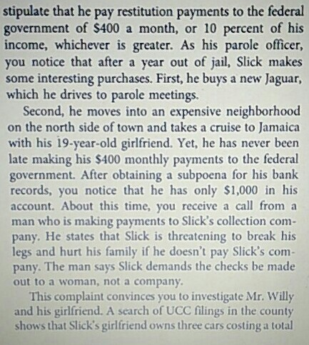 jail. As a reformed citizen on parole, Slick decides to go into