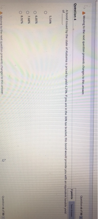  Question 5 If a Treasury note has a bid price of