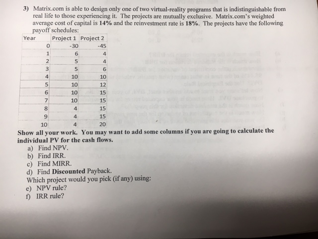 ***Please do only part D, in depth with answers and formulas shown.