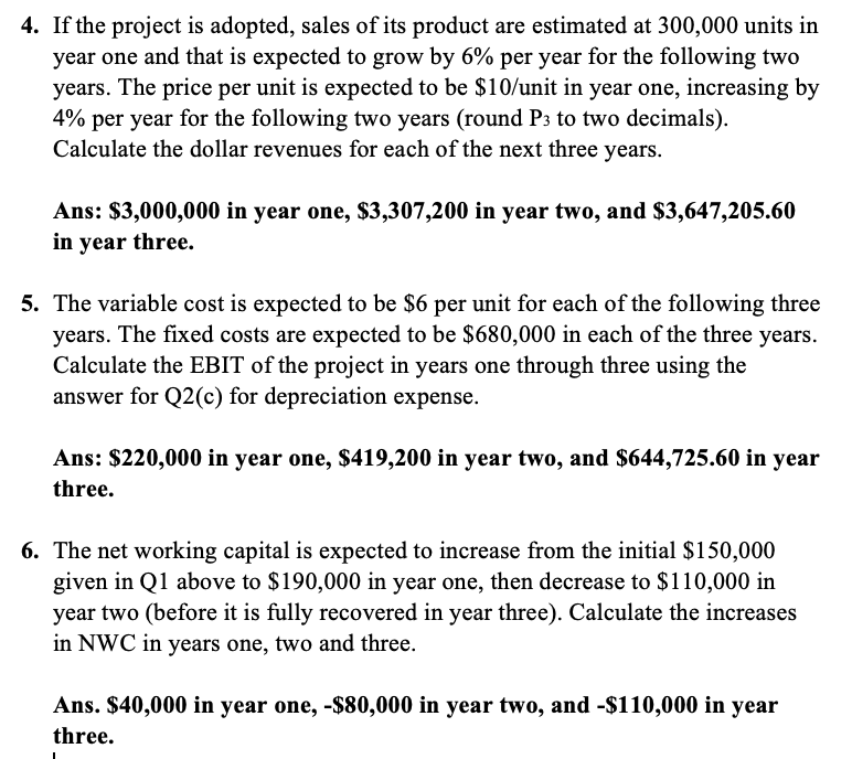 on our study guide. I know how he got question one, but