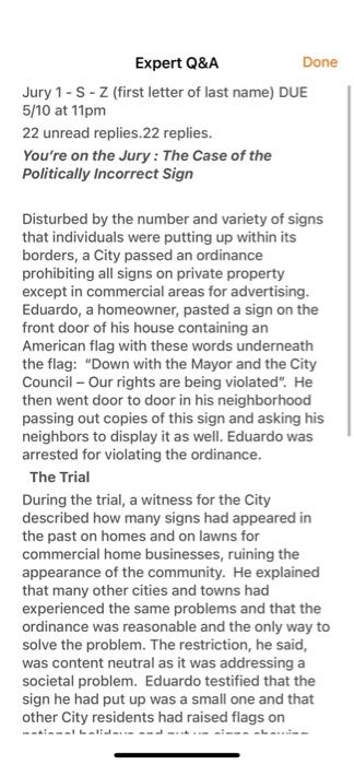  Expert Q&A Done Jury 1 - S - Z (first letter