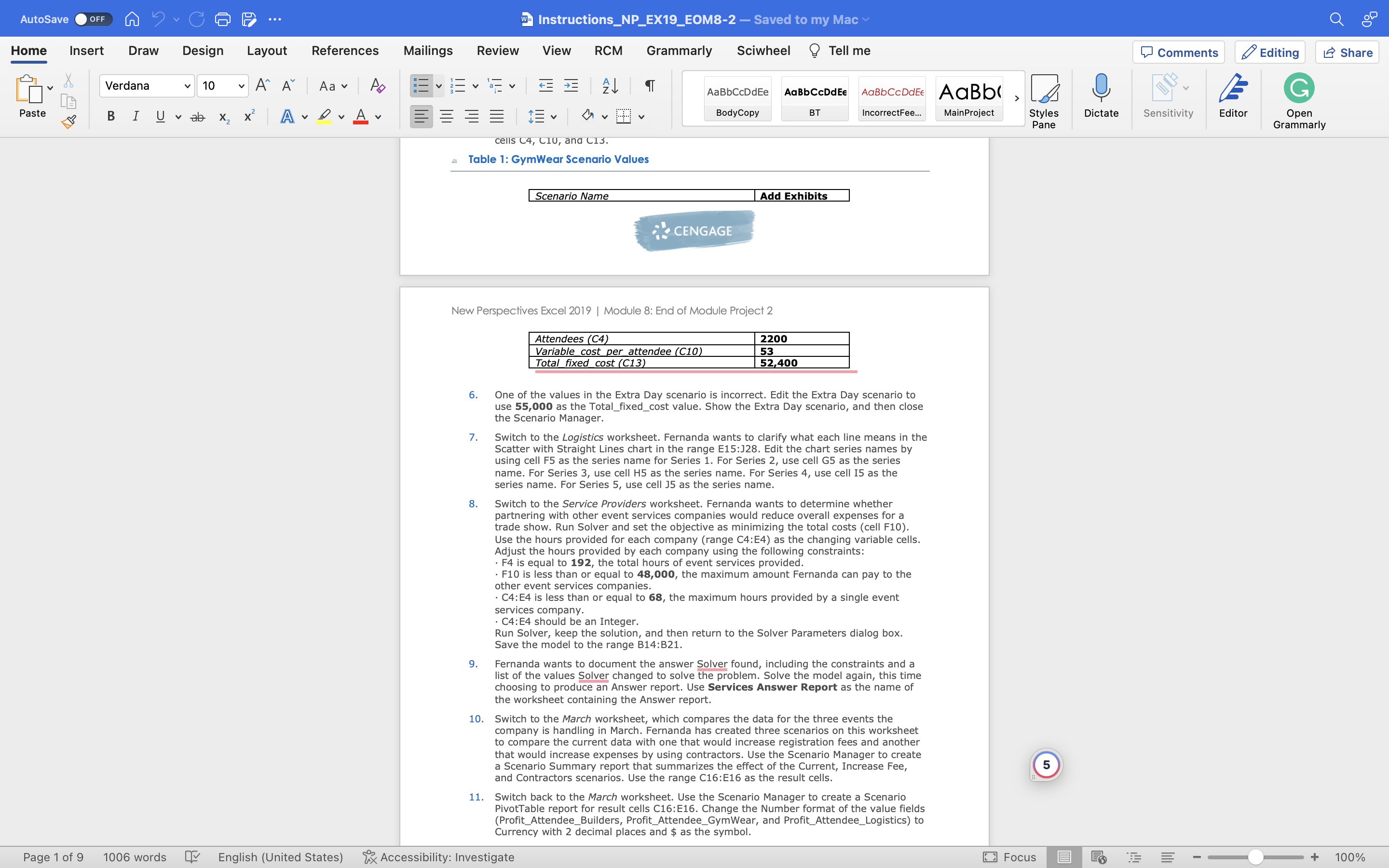 AS SOON AS HUMANLY POSSIBLE.. New Perspectives Excel 2019 | Module 8: