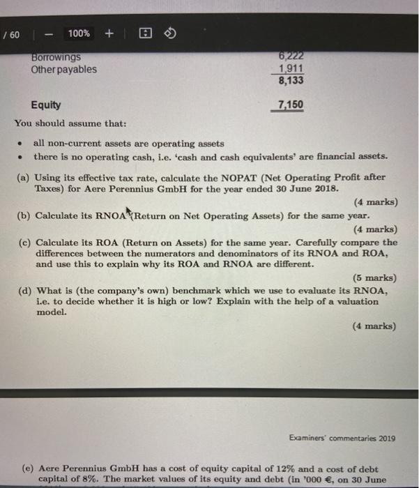 if you can explain and answer according to the examiner's commentaries &