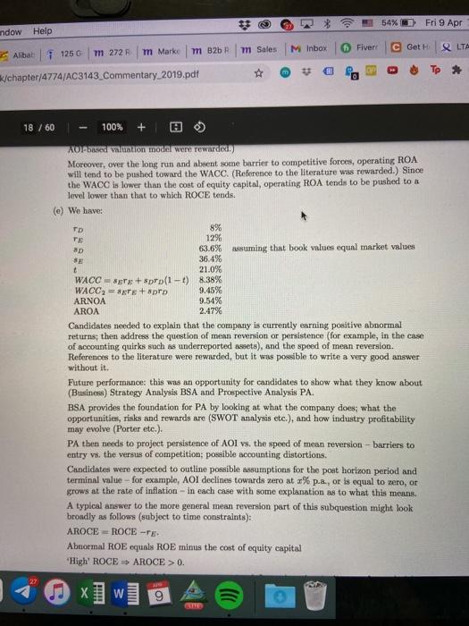 2018 ('000 ) Sales 10,527 Cost of goods sold (4,234) Gross profit