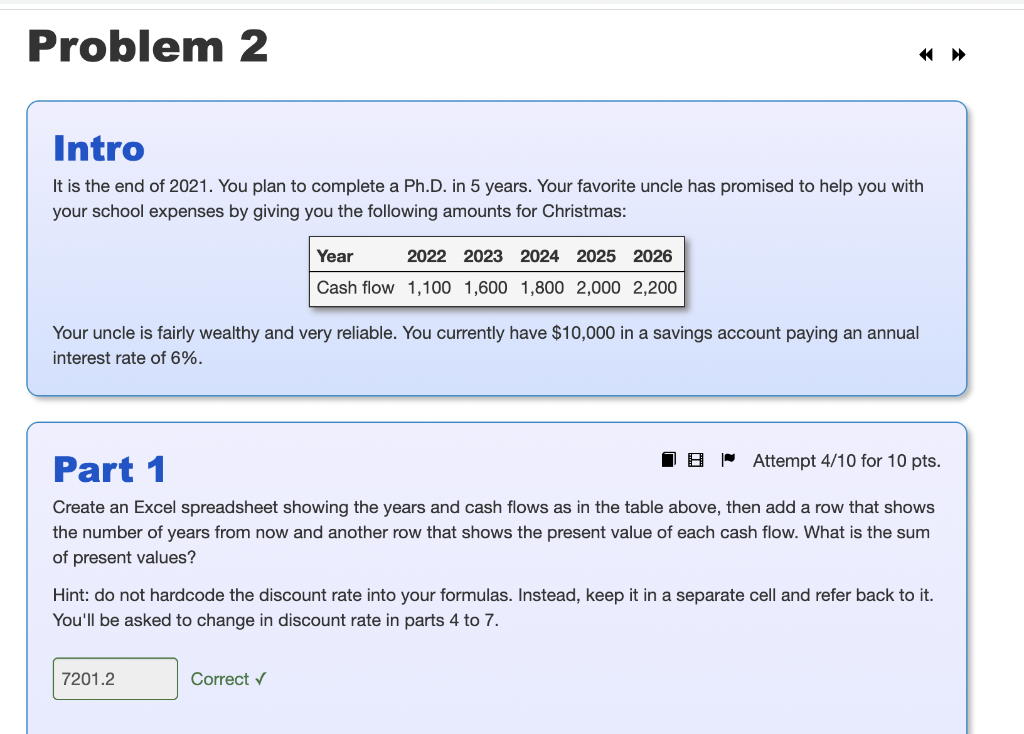 Can someone help me please ? Problem 2 Intro It is the