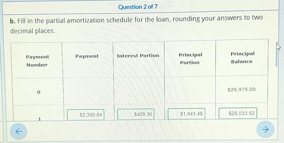 also at the last give the total of payment, interest portion, and
