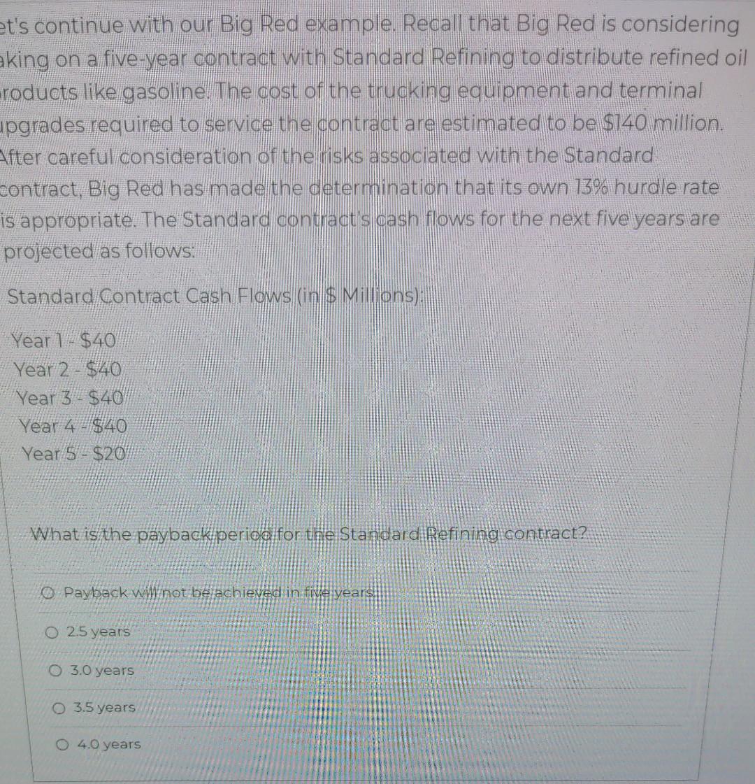  et's continue with our Big Red example. Recall that Big Red