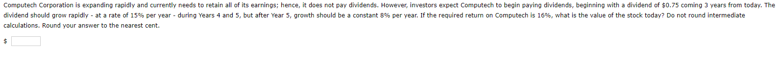  calculations. Round your answer to the nearest cent. $