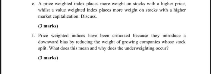  please i need an experts help urgently e. A price weighted