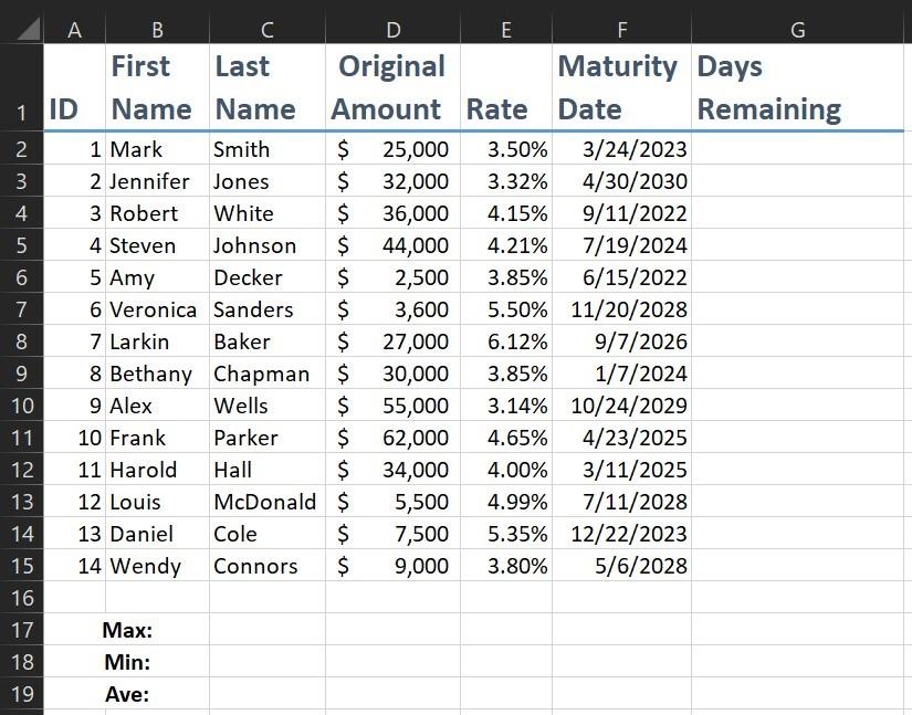Basics for help. You will calculate the payment quote for each customer.