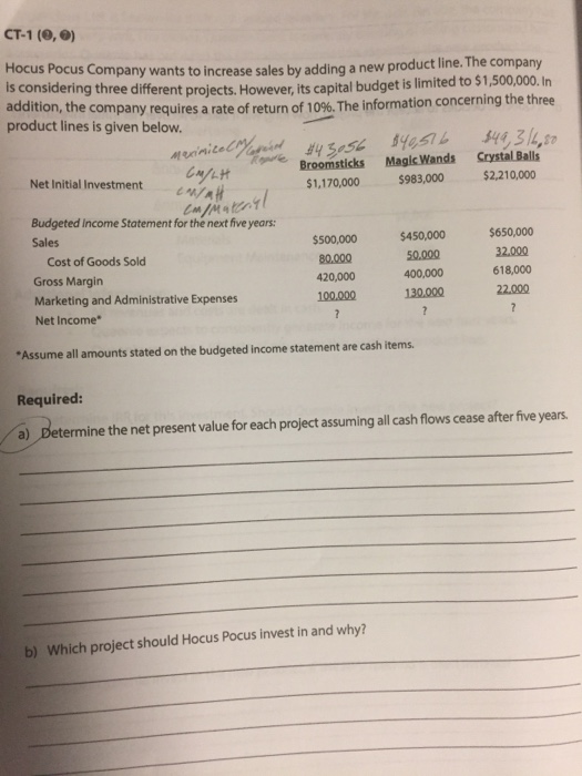  Only need to solve part A. Determine the net present value