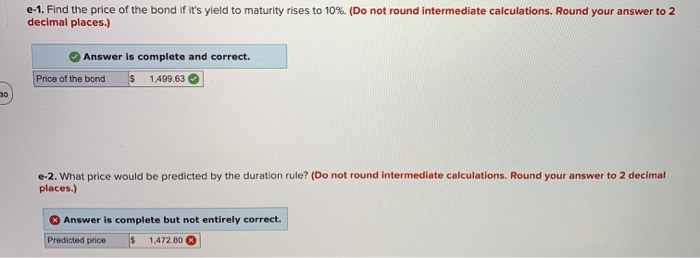 A 30-year maturity bond making annual coupon payments with a coupon rate