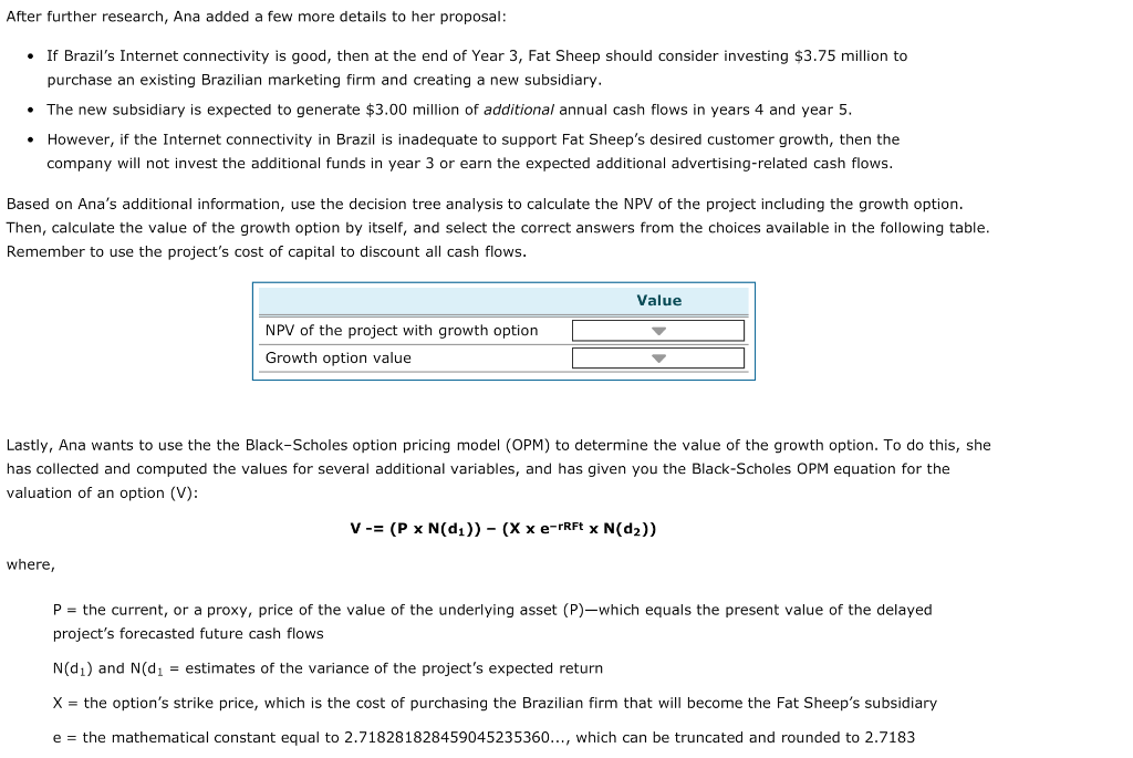 or other aspects of an investment in response to market conditions Businesses
