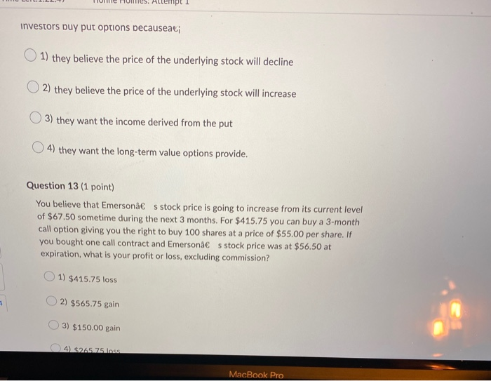 Planters, Inc. (PI) October $80 (strike) puts are priced at $7.00. Pl