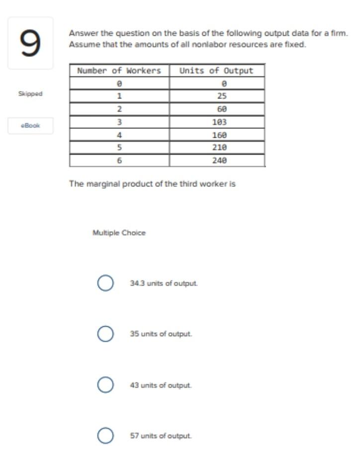 Please solve problem 9 Answer the question on the basis of the