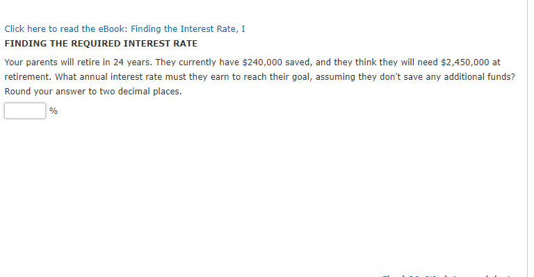  Click here to read the eBook: Finding the Interest Rate, I