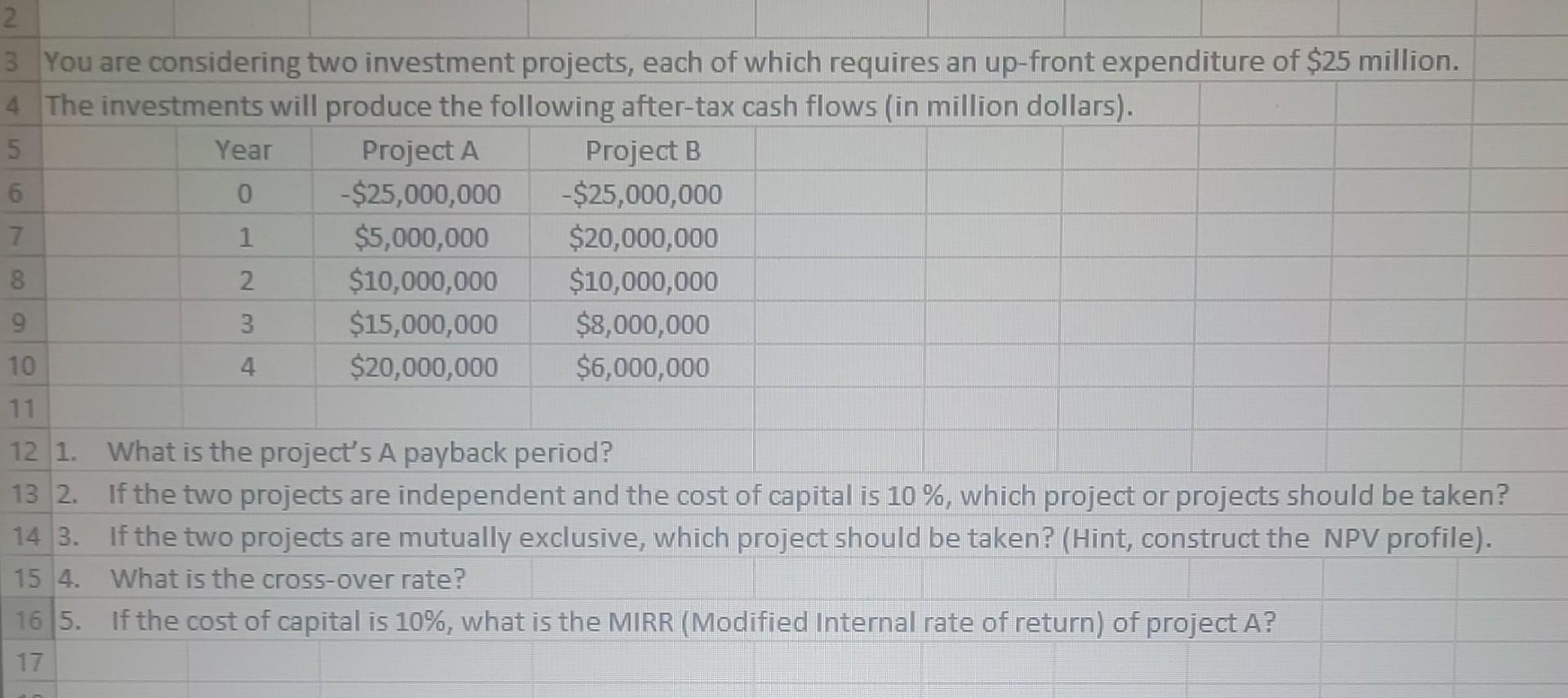 ***Please show work in Excel (work and cell formulas*** You are considering