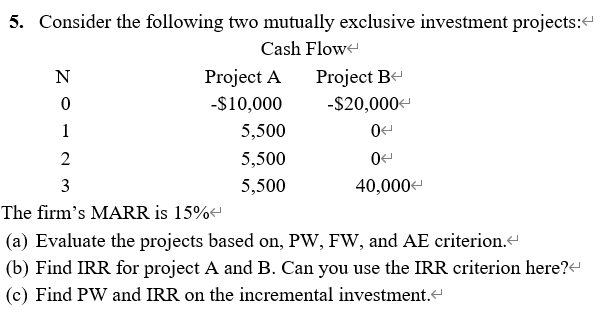 Please using Excel to solve this question! And showing formulas! 5.