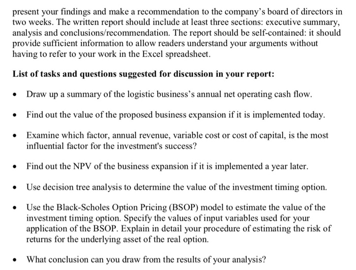 Timing Option Synopsis and Objectives Main freight New Zealand is a publicly