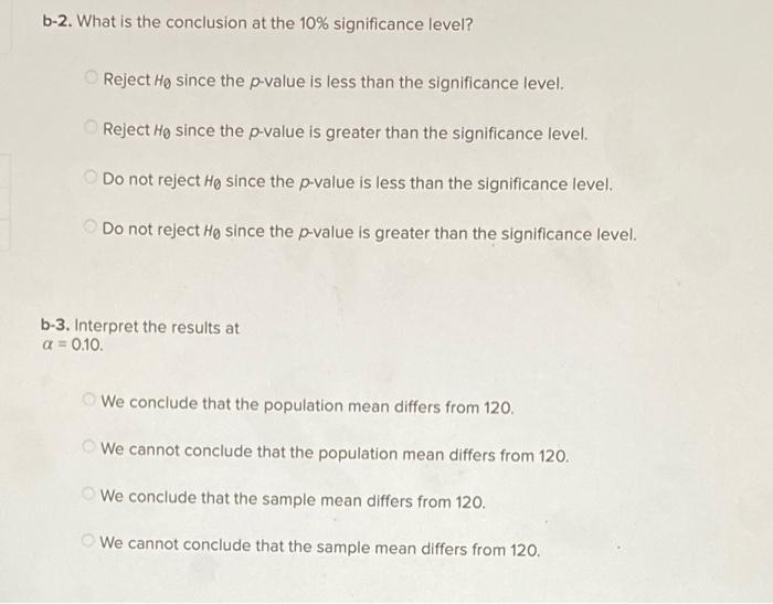 table or table) 2-1. Calculate the value of the test statistic with