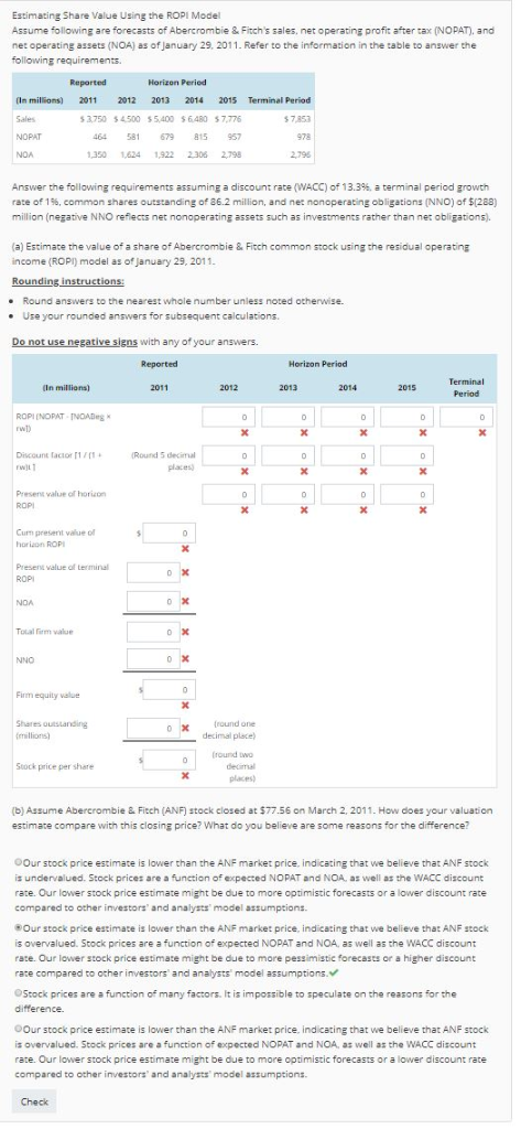  (Chapter 14) Please answer all questions with a red X next