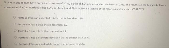 of 1.25 and a 9.50% required return. The risk-free rate is 2.20%.