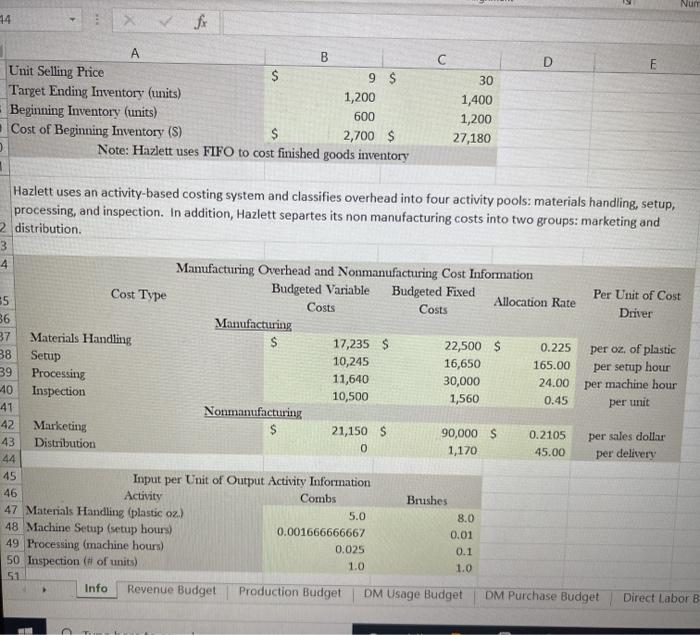 plastic combs and hairbrushes. Although the combs and brushes are a matching