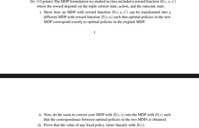 if you cant answer all three, please answer the third question (b)