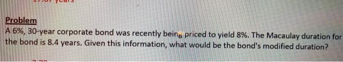 CR= 8%. Calculate the intrinsic value of the bond today. Problem A